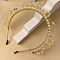 Crystal Rhinestone Hair Bands, Crown Hair Bands, for Women Girls, Golden, 180x150mm