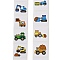 Sealing Label, Picture Stickers, Vehicle, 25mm, about 500pcs/roll