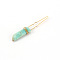 Alloy Hair Forks, with Amazonite, Hair Accessories for Women Girls, Golden, 80x10mm