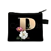 Initial Letter with Flower Cosmetic Bag PW-WG1F7F6-13-1