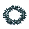 Imitation Jade Opaque Solid Color Glass Beads Strands EGLA-L020-NB-O17-3