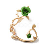 Alloy Rose Climber Wrap Around Stud Earrings for Women EJEW-A096-01D-2