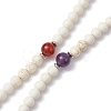 Round Gemstone Beaded Necklaces NJEW-TA00144-5