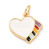 Real 18K Gold Plated Brass Charms KK-L206-010A-G-2