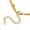 Double Layers Alloy Heart Pendant Necklaces NJEW-JN04925-5