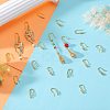 10 Pair Brass Micro Pave Clear Cubic Zirconia Earring Hooks ZIRC-SZ0004-99-3