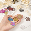 Pandahall 48Pcs 12 Styles 430 & 201 Stainless Steel Filigree Pendants STAS-TA0002-19-6