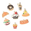 40Pcs 8 Styles Alloy Enamel Pendants PALLOY-CJ0001-159-10