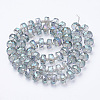 Electroplat Glass Beads Strands EGLA-Q092-8mm-D08-2
