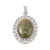 Natural Unakite Pendants G-A226-03P-03-1