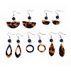 Cellulose Acetate(Resin) Dangle Earring EJEW-JE03159-1