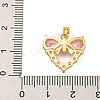 Rack Plating Brass Cubic Zirconia Pendants KK-U035-12G-3