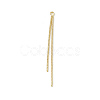 Brass Round Snake Chains Tassel Big Pendants KK-P227-06B-G-1