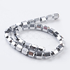 Electroplate Non-magnetic Synthetic Hematite Beads Strands G-F534-A-2