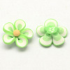 Handmade Polymer Clay 3D Flower Beads X-CLAY-Q200-25mm-M-2