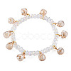 Faceted Glass Beads Stretch Bracelets BJEW-Q997-004-RS-2