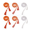 6Pcs 3 Style Polyester Tassel Big Pendant Decorations FIND-TA0001-50-1