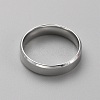 Stainless Steel Simple Plain Band Ring for Men Women RJEW-WH0015-04H-2
