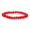 Fashionable Faceted Rondelle Glass Beads Stretch Bracelets for Women Girls Gift TQ6391-9-1