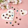 32Pcs 8 Style Alloy Enamel Pendants ENAM-SZ0002-81-4