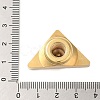 Golden Plated Triangle Shaped Wax Seal Brass Stamp Head STAM-K001-04G-04-4