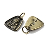 Tibetan Style Brass Pendants KK-M284-35AB-2