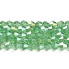 Transparent Electroplate Glass Beads Strands EGLA-A039-T4mm-B24-1