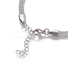 Stainless Steel Network Chains/Mesh Bracelets Bracelets BJEW-I274-13S-2