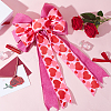 Heart Pattern Polyester Bowknots DIY-WH0308-381A-3