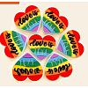 10Pcs Multi-color Love Silicone Beads JX655A-1