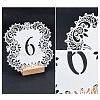 SUPERFINDINGS 2 Set 2 Style Paper Table Numbers Cards AJEW-FH0001-88-2