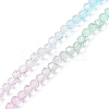 2 Strand Transparent Glass Beads Strands GLAA-YW0001-54-3