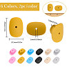 CHGCRAFT 12Pcs 6 Colors Food Grade Eco-Friendly Silicone Beads SIL-CA0002-23-2