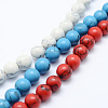 Synthetic Howlite Bead Strand G-E439-10mm-01-1