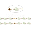 Dyed Natural Jade Round Beaded Chain CHS-C006-01E-2