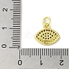 Brass Micro Pave Cubic Zirconia Charms KK-M283-15B-02-3