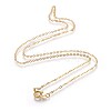 Brass Cable Chain Necklaces X-SW028-01G-NF-1