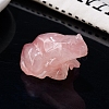 Natural Rose Quartz Carved Healing Frog Figurines PW-WG28161-21-1