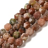 Natural Plum Blossom Jade Beads Strands G-K382-B04-02-1