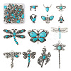 13pcs 13 style Tibetan Style Alloy Pendants FIND-TA0002-36-10