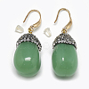Natural Jade Earrings EJEW-T004-02D-2