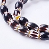 Handmade Millefiori Glass Beads Strands LK-P031-08-3