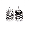 Tibetan Style Alloy Charms TIBEP-S319-082AS-RS-1