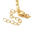 Real 18K Gold Plated Brass Pave Shell Ball Chain Locket Pendant Necklaces for Women NJEW-K381-02D-G-3