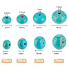 PandaHall Elite 200Pcs 5 Styles Synthetic Turquoise Beads TURQ-PH0001-07-2