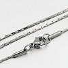 304 Stainless Steel Boston Chain Necklaces NJEW-K099-03P-1