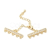 Brass Micro Pave Cubic Zirconia Chain Extender KK-L216-004D-G-1