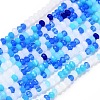 Glass Beads Strands GLAA-F106-B-14-1