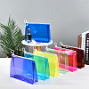 WADORN 10Pcs 5 Colors Transparent PVC Cosmetic Storage Zipper Bags ABAG-WR0001-04-5