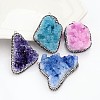 Nuggets Dyed Natural Druzy Agate Big Pendants G-I139-02M-1